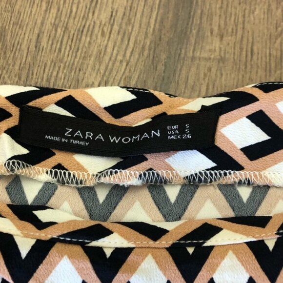 ZARA WOMEN LONG SLEEVE LIGHT BLOUSE IN SIZE SMALL - Picture 6 of 7